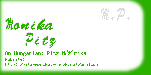 monika pitz business card